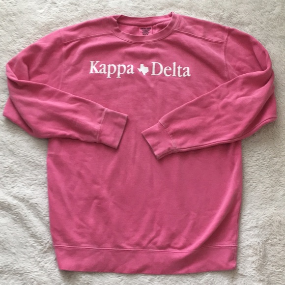 Comfort Colors Jackets & Blazers - Kappa Delta Comfort Colors Pink Sweatshirt